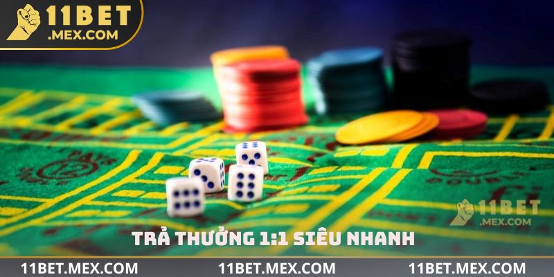 Trải thưởng 1:1 siêu nhanh